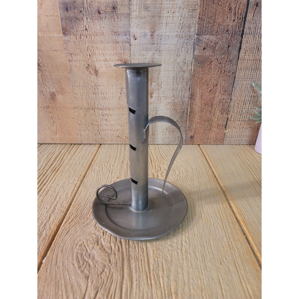 Tin Ware - Adjustable Metal Candle Holder